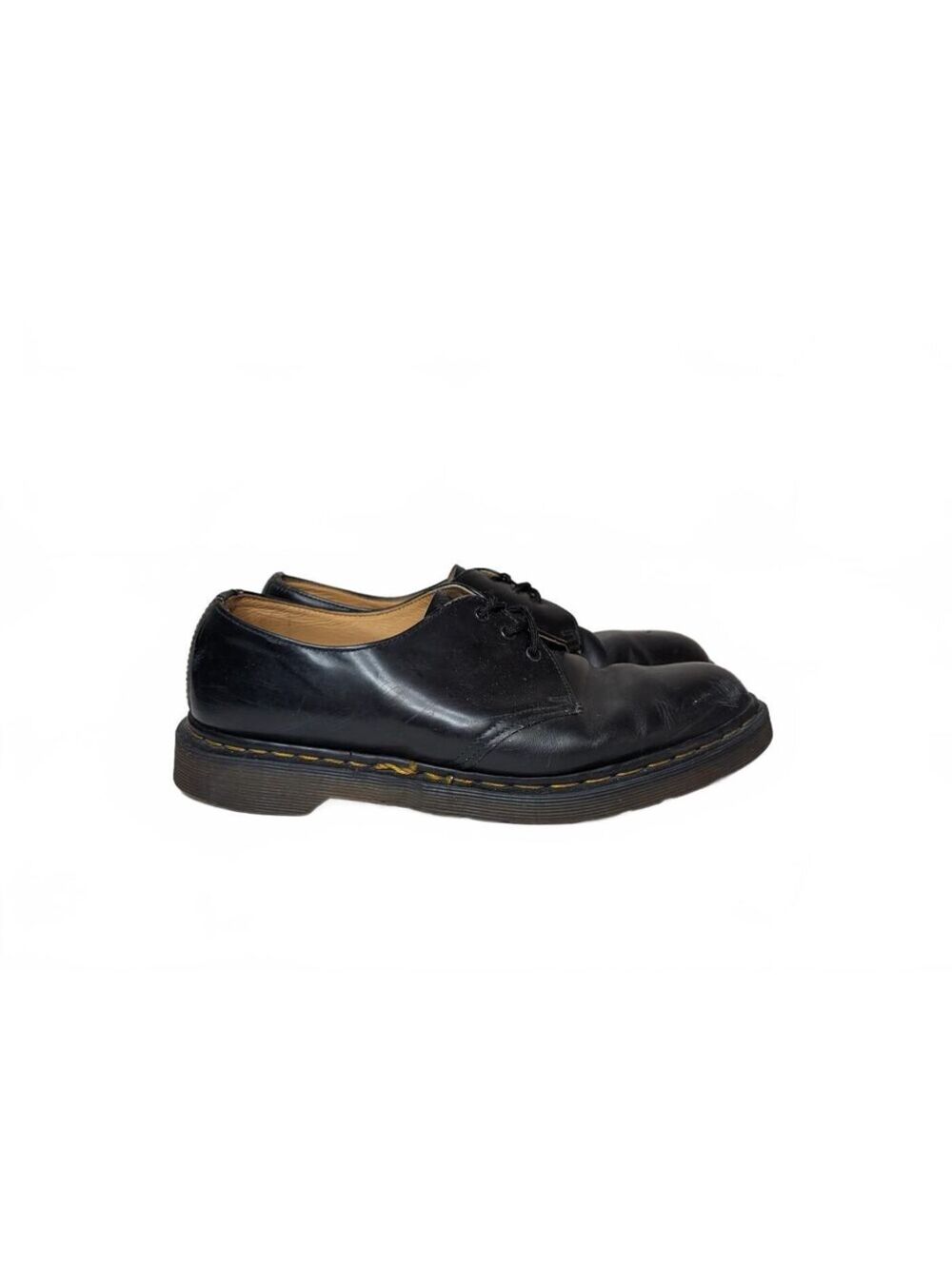 VTG 90s Dr. Martens 1461 Made In England Black Leather Oxfords Size 12 US